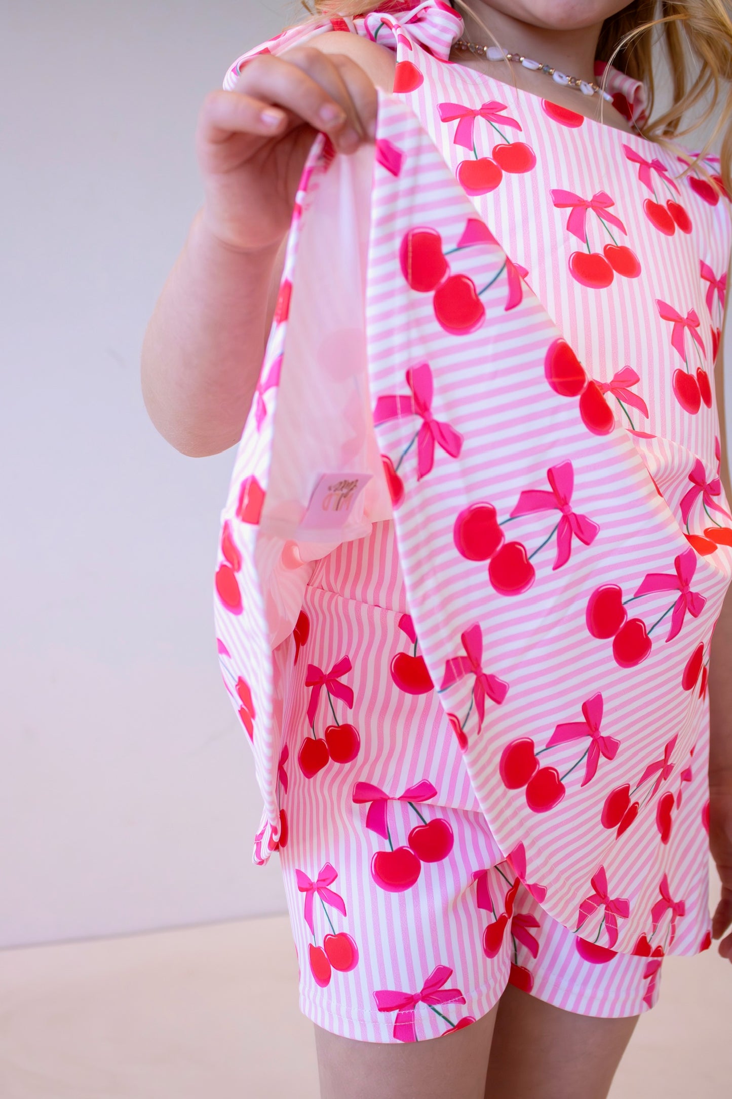 Babydoll Tee & Shorts Set- Cherry Pop