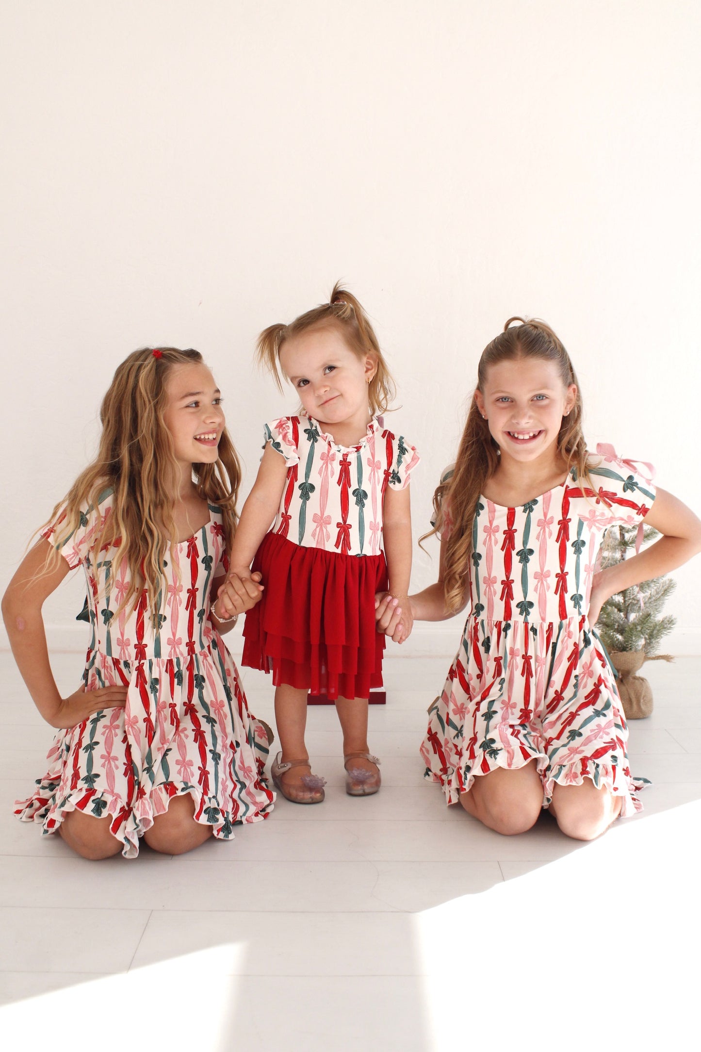 Merry & Twirly Collection- Holiday Ribbon Tulle Dress