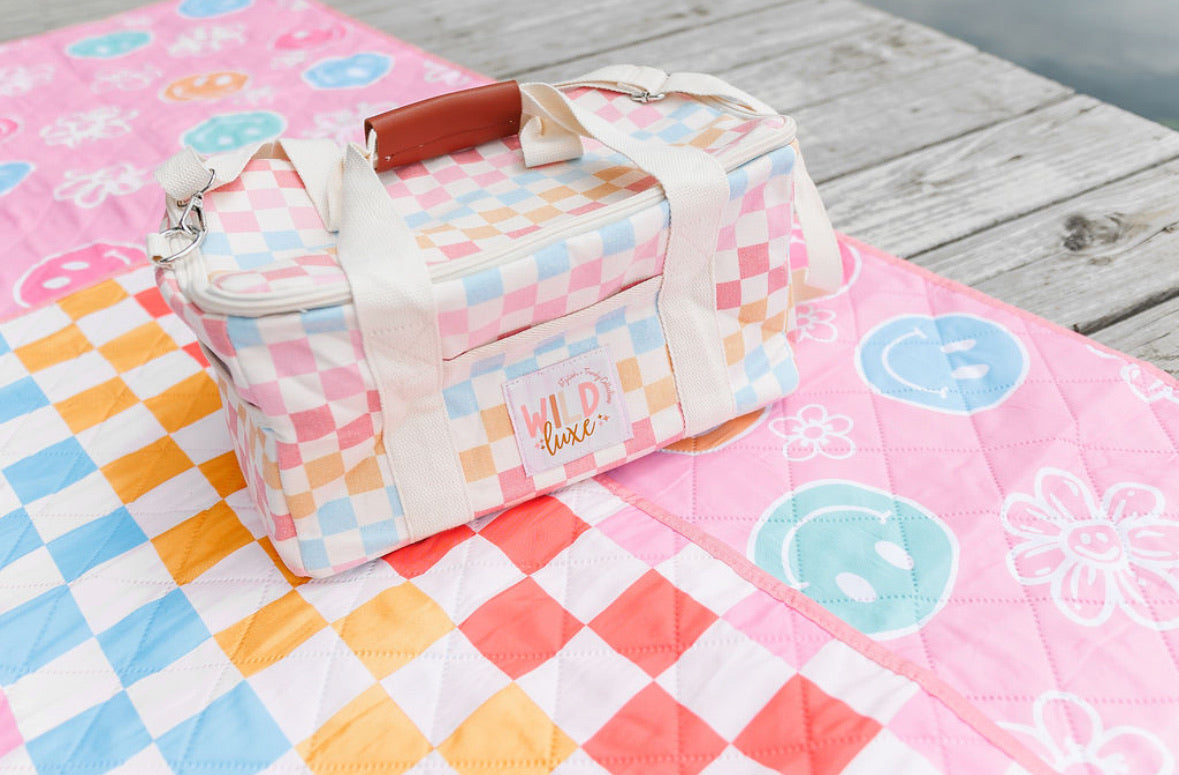 Soft Insulated Cooler in Rainbow