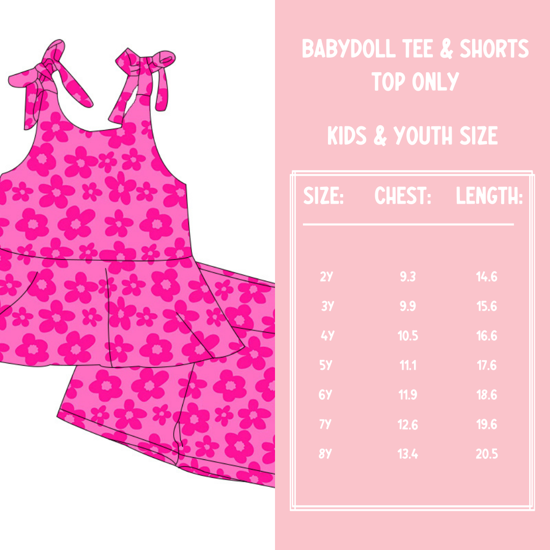 Babydoll Tee & shorts- Pretty in Pink