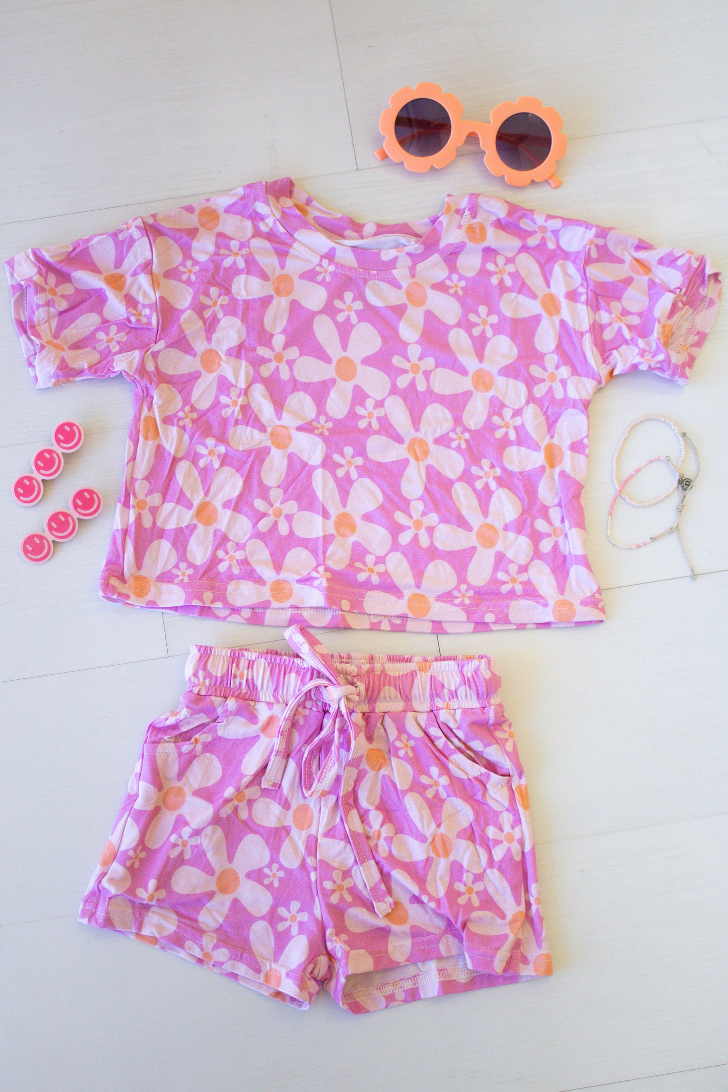 Daywear Sets-Peachy Petals