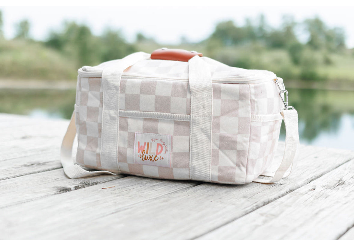 Soft Insulated Cooler Bag in Tan