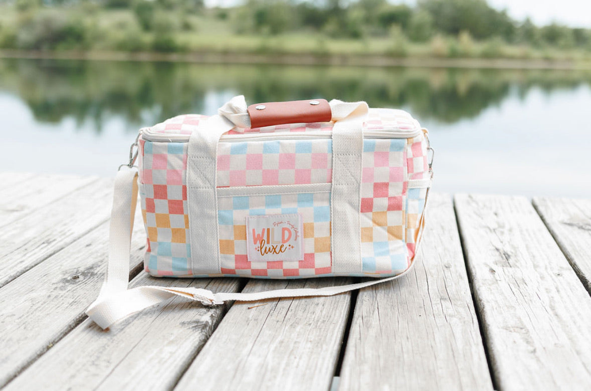 Soft Insulated Cooler in Rainbow