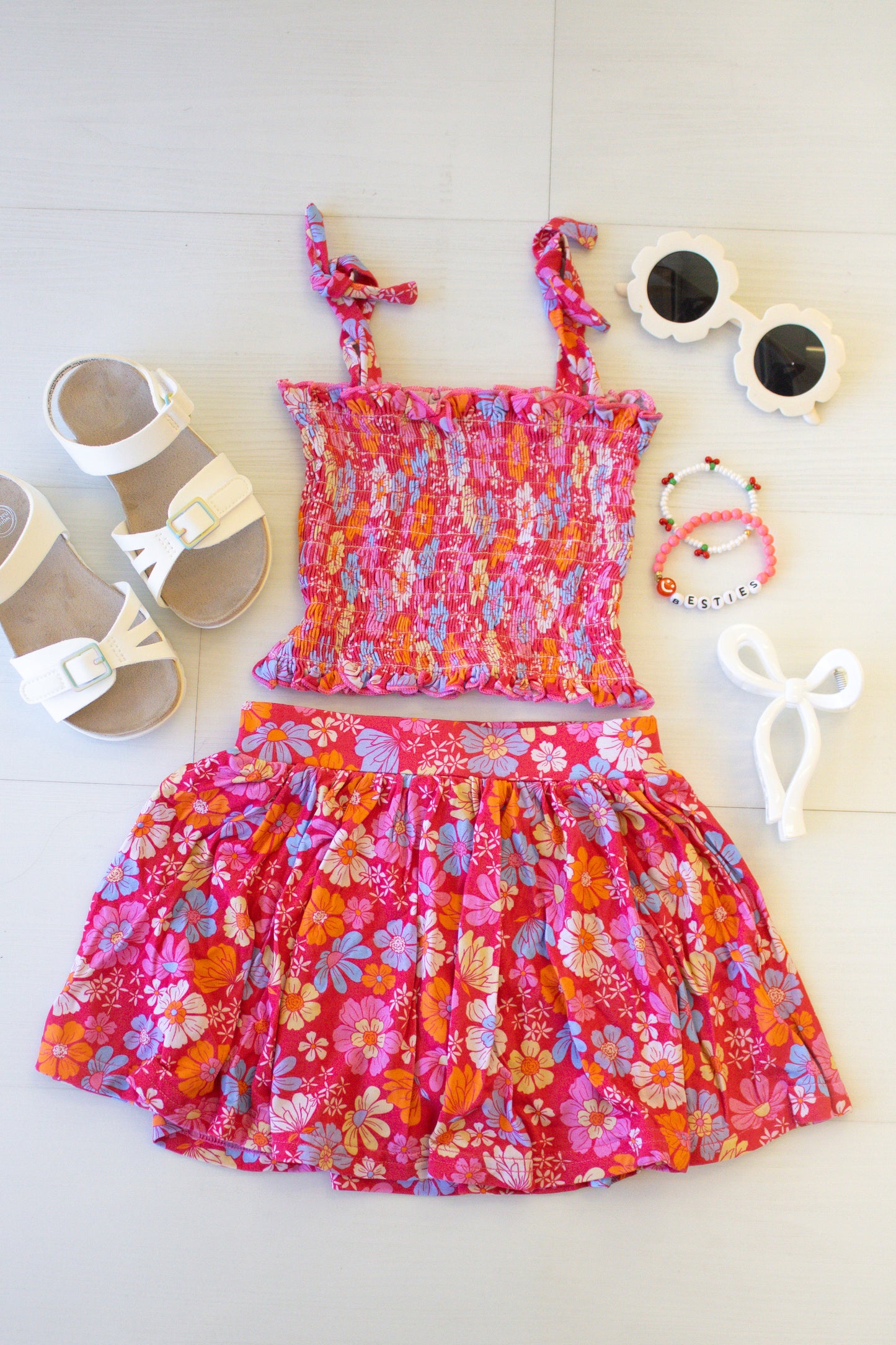 Bamboo Skirt Set- Wildflower
