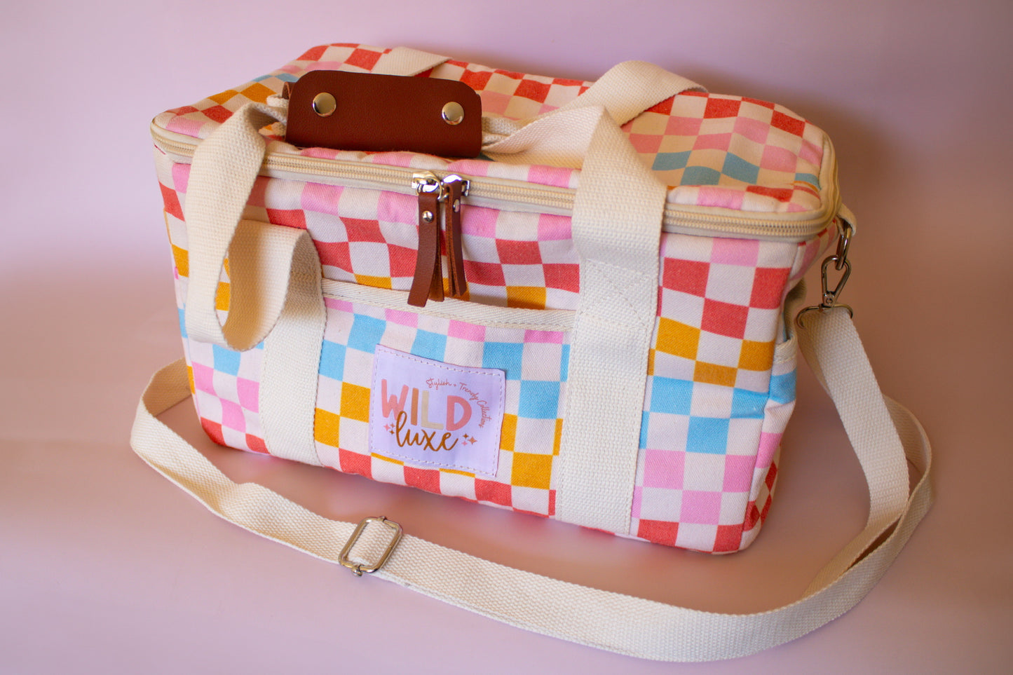 Soft Insulated Cooler in Rainbow