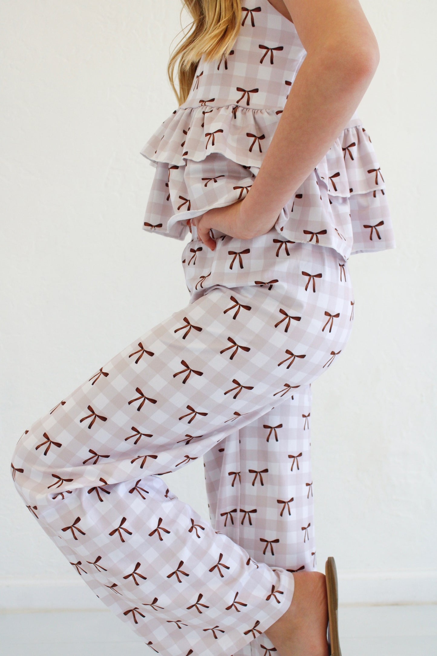Falling for luxe- Brown Sugar Check Set