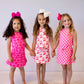 Scalloped Skirt Set- Pop of Pink
