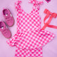 Babydoll Tee & Shorts Set- Pop of Pink