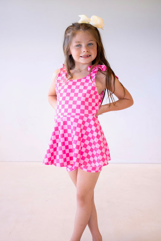 Babydoll Tee & Shorts Set- Pop of Pink