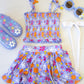 Bamboo Skirt Set - Purple Peony