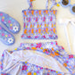 Bamboo Skirt Set - Purple Peony
