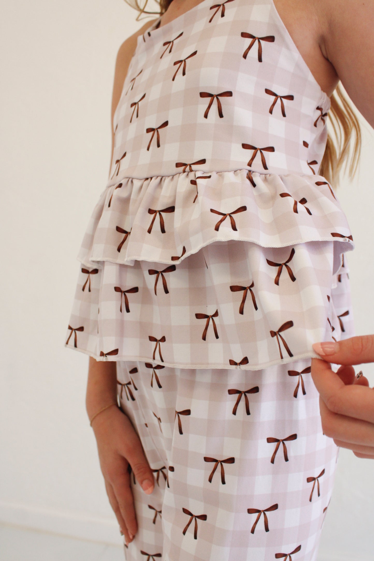 Falling for luxe- Brown Sugar Check Set