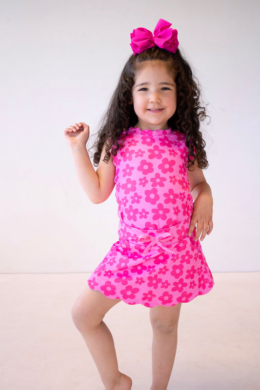 Scalloped Skirt Set- Pretty in Pink